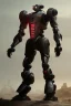 Placeholder: dark armor robot ai soldier mech dystopian scary gladiator predator monster