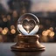 Placeholder: Crystal ball with heart inside, shot on Hasselblad h6d-400c, zeiss prime lens, bokeh like f/0.8, tilt-shift lens 8k, high detail, smooth render, down-light, unreal engine, prize winning