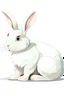 Placeholder: Full Image of a rabbit in White background, cartoon style