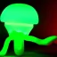 Placeholder: Futuristic passive alien in Alien glowing mushroomstall