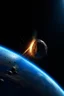 Placeholder: impact earth hit by large meteor