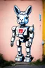 Placeholder: logo robot lama street art