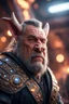 Placeholder: really macho pimp Robert de Niro orc viking chat pig that go hard , in front of space portal dimensional glittering device, bokeh like f/0.8, tilt-shift lens 8k, high detail, smooth render, down-light, unreal engine, prize winning