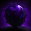 Placeholder: decentralized earth, purple and black, cyber punk style