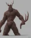 Placeholder: a humanoid figure creature monster full body shot zoomed out focus 8 k horror scary with antlers, highly detailed, digital art, sharp focus, trending on art station, Kentaro Miura manga art style artgem pixar