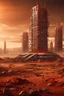 Placeholder: Nuclear holocaust on Mars modern city future buildings and towers