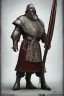 Placeholder: Old Armenian knight with beard, strong, agressive, detailed, 3D textures