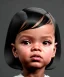 Placeholder: Rihanna toddler, full body, soft skin, dramatic lighting, hyper realistic