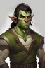 Placeholder: teen pretty half orc male