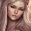 Placeholder: fantasy fairy, smiling, long blond hair, blender 3D