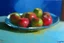 Placeholder: oil painting of apples on a table, style of Peter wileman