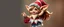 Placeholder: fluffy cute gremlin gnome cheerleader doing her thing full body portrait
