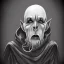 Placeholder: Nosferatu vampire with a tentacle beard and grey skin as a Russian Orthodox