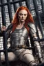 Placeholder: [Sophie Turner] Sophie was in a prison cell. Her armor had been stripped off, leaving her in the thin bodysuit underneath. Memories came flooding back - the ambush, the fight going badly for her squad. She must have been stunned and taken captive. Sophie pulled herself up and hurried to the energy bars sealing her in. The detention block was empty - she appeared to be the only prisoner. Then she heard footsteps approaching down the corridor. A pair of rebels came into view