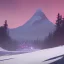 Placeholder: "Create an image of a tranquil mountain landscape covered in a blanket of snow. Include a cozy log cabin with smoke gently rising from its chimney and a clear, starry night sky overhead."and pink."