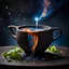 Placeholder: universe meets nature, poured from a pot in the style of annnabel langrish,DSLR camera Sony Alpha 7 50mm 1.8,medium shot,high-resolution image with fine details