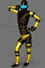 Placeholder: Bronze color, Yellow, Black Cyan photograph Cyber-punk, full-mask, AKG-style big headphones, golden rings & disc, fencing mask. Wounded archer. Asa Akira, lightly armored, electronic circuits. Guns, 3D-Escher tiling, background. Thick tights, thick calves, bend fell, wide hip, flat belly. Ancient artifact attached. Perfect body. Daft Punk, Tron Movie. Matrix movie clothes, Silver leather area, tippet, latex. Wicked sneakers. 1990's, old telephone microphone. Surreal. Minimal fashion Future