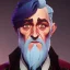 Placeholder: Portrait of a 30 year old warlock like Albus Dumbledore, Gandalf, Merlin, Sherlock Holmes and Mary Poppins