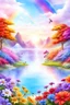 Placeholder: beautiful colors, very beautiful, ,flowers garden,paradisiac angels,rainbow