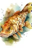Placeholder: freshwater sculpin in the style of a watercolor
