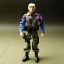 Placeholder: G.i. Joe toy camouflage doll Donald Trump face with boots full body in package high resolution 2019