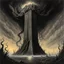 Placeholder: by Michael Whelan and Zdzislaw Beksinski and Stephen Gammell, lovecraftian eruption in Washington DC, lovecraftian entity curls around the Washington monument towering even higher than the monolith, nightmarish images pour out of its mouth blanketing the sky with a miasma of bad dreams, fantastical digital art, dramatic, Eldritch, hyperdetailed, dark colors.