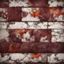 Placeholder: Hyper Realistic marble patterns on dark brown bricks maroon & orange on rustic grungy background with vignette effect