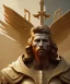 Placeholder: San Michael Archangel, male divine justice, head and shoulders portrait, 8k resolution concept art portrait by Greg Rutkowski, Unreal Engine 5 volumetric lighting