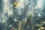 Placeholder: Art by John Berkey and John Harris, lush, Cenral Park New York 2077 in the middle of high rise buildings, trending on Artstation, bird's eye view, extremely hyperdetailed, epic composition, cinematic lightning + masterpiece, sharp focus, epic composition