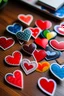 Placeholder: heart stickers