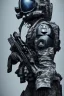 Placeholder: All Black American soldier, high tech skull special forces helmet, navy seals soldier, shiny platinum, white smoke, dark, rage, sorrow, high definition, ultra 8 k, volumetric lighting, blue fire, fog