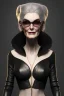 Placeholder: Carmen Dell`orifice as evil queen in black leather, leather, busty, cleavage, angry, stern look. character design by cory loftis, fenghua zhong, ryohei hase, ismail inceoglu and ruan jia. unreal engine 5, artistic lighting, highly detailed, photorealistic, fantasy