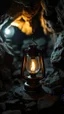 Placeholder: An oil lamp in a Coal mine