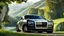 Placeholder: A (((Rolls Royce hypercar))) with its sleek,, featuring a bold, menacing grille and powerful lines, evoking a harmonious balance between sophistication and muscle, against a backdrop of verdant hills at noon, ideal for a dynamic desktop wallpaper