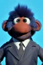 Placeholder: Waist up muppet Portrait, Kim Jong-un as muppet doll, black suit, photo studio, blue background, unreal engine 5, concept art, art station, god lights, ray tracing, RTX, lumen lighting, ultra detail, volumetric lighting, 3d.