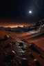 Placeholder: Martian landscape, lots of stars, constellations, beautiful planets. Wide angle lens, starry sky, ultra detail, filigree, elegant, 64k.