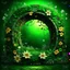 Placeholder: green portal with flowers