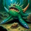 Placeholder: fantasy 90's tcg starfish creature artwork