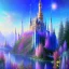 Placeholder: one big Cosmic castle crystal subtle in a galactic ambiance , blue lake, cascade, delicate flowers, delicate colors, bin the foreground, full of details, smooth，soft light atmosphere, light effect，vaporwave colorful, concept art, smooth, extremely sharp, masterpiece, best quality, blue skinned, sparkling,8k, , sun light, 8K, RAW, depth of field,high contrast,