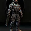 Placeholder: ps3 graphic, military, male, sci fi, game character, full body, t-pose, 3d render,