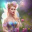 Placeholder: bright fairy, beautiful portrait, flowery landscape