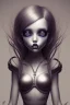 Placeholder: Girl drawn by Tim Burton