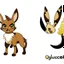 Placeholder: Create an eeveelution with ground/rock-like features on its body
