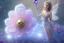 Placeholder: one big crystal subtle flower in a galactic ambiance, transparent petals, delicate colors, in the foreground, with a very little beautiful fairy, full of details, smooth, bright sunshine，soft light atmosphere, light effect，vaporwave colorful, concept art, smooth, extremely sharp detail, finely tuned detail, ultra high definition, 8 k, unreal engine 5, ultra sharp focus