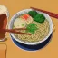 Placeholder: ramen with beer drink