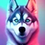 Placeholder: Husky, neon pink eyes, 8K, cinematic lighting, sharp focus, masterpiece, expert