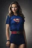 Placeholder: Supergirl, Realistic Stock Photo, ProtoVision, Realism Engine, RealVis XL, Zavy Chroma XL. facial portrait, chiaroscuro, deep shadows, rich deep colors, highly detailed portrait, Kara Zor-El, large jugs, blue and white-striped nylon, short sleeved, pullover, mini dress with a belt, 21-years-old, full color, expression of extreme happiness, hope and positivity, 4k UHD, Ultra-realistic, Hyper realistic, Photorealistic, Realistic, absolute Reality,