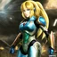 Placeholder: Samus without helmet from Metroid Prime