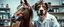 Placeholder: we absolutely should mix horses and dogs scientist lab, mad scientist portrait