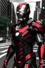 Placeholder: Iron man color negro y rojoen new york